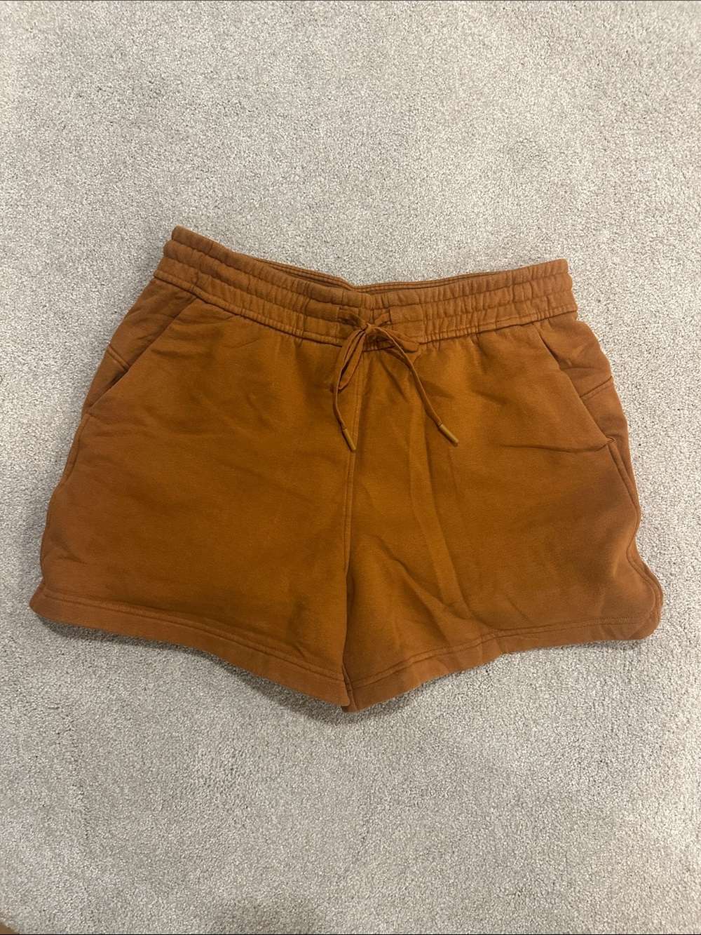 Lululemon Loungeful Women's Rust Drawstring Casual Shorts